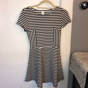 Black & White Striped Dress